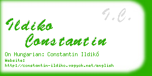 ildiko constantin business card