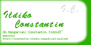 ildiko constantin business card